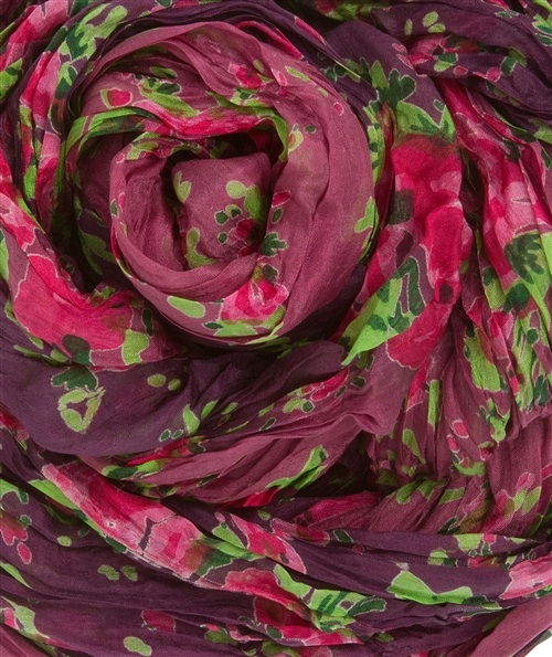 Floral scarf worn by Selena Gomez