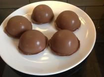 Leftover marshmallow fillings from making tunnocks  style tea cakes