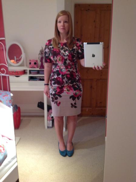 Am I too fat for this Oasis winter rose dress? Be honest.