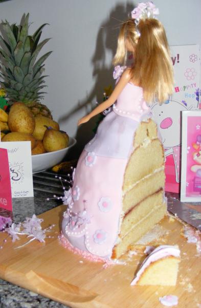 Cake with Barbie doll stuck in it - any advice?
