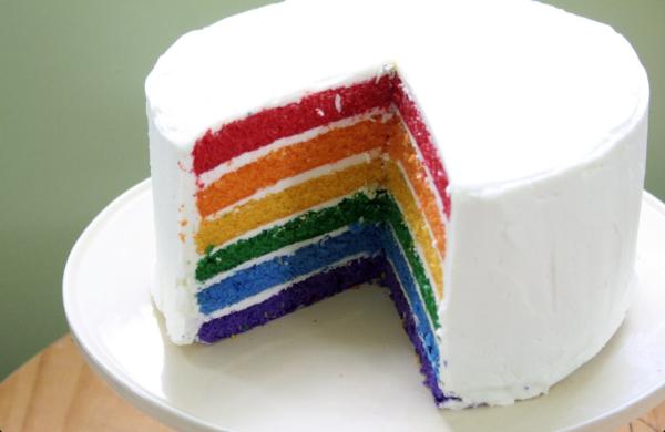 Can anyone give me tips for making a rainbow cake?