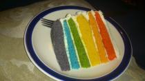 Can anyone give me tips for making a rainbow cake?