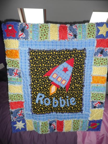 Rocket rag quilt