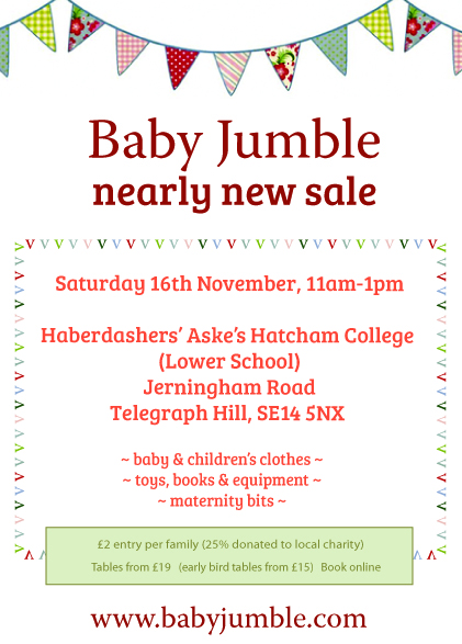 Baby Jumble Baby & Children's Nearly New Sale (Telegraph Hill)