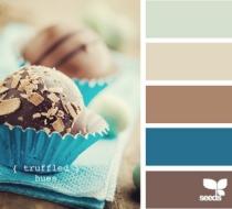 Bright colour to go with cream and brown?