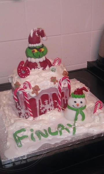 My Grinch cake!