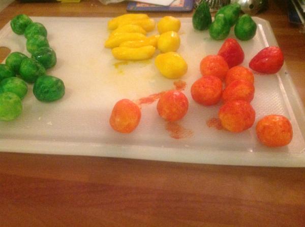 Dh is disparaging my marzipan apples