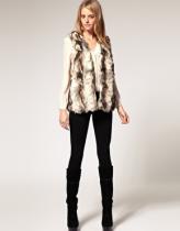 what should I wear with a fur gilet?