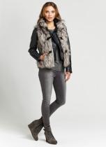 what should I wear with a fur gilet?
