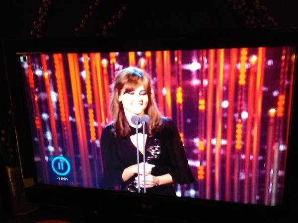I just accidentally put the Television Awards on and someone was wearing a lovely dress...
