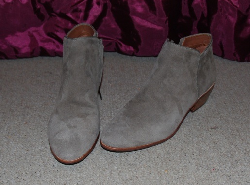 Grey ankle boots