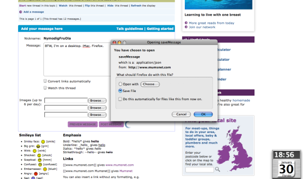 Unable to post replies to thread.