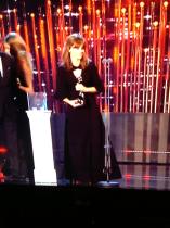 I just accidentally put the Television Awards on and someone was wearing a lovely dress...