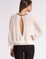 What to wear under this sheer blouse?