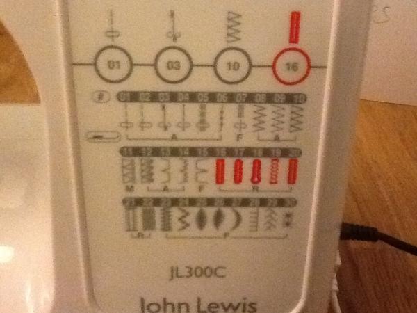 Right stitch for taking up school trousers