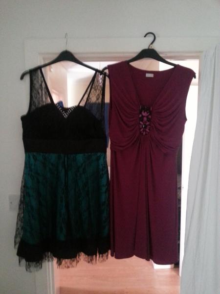 Evening wedding reception outfit