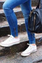 Skinny jeans when it gets to hot for boots