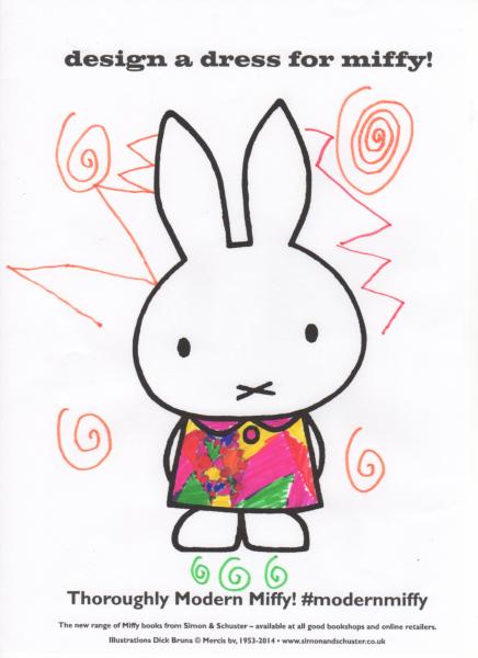 Design a dress for Miffy and win a fabulous Miffy lamp worth £160.