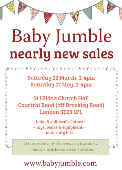 Crofton Park Nearly New Sale - This Weekend