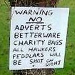 To want to put a sign on the door telling them to sod off?