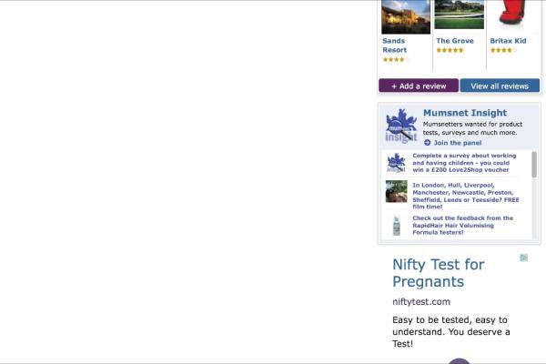 Nifty tests for pregnants [sic]