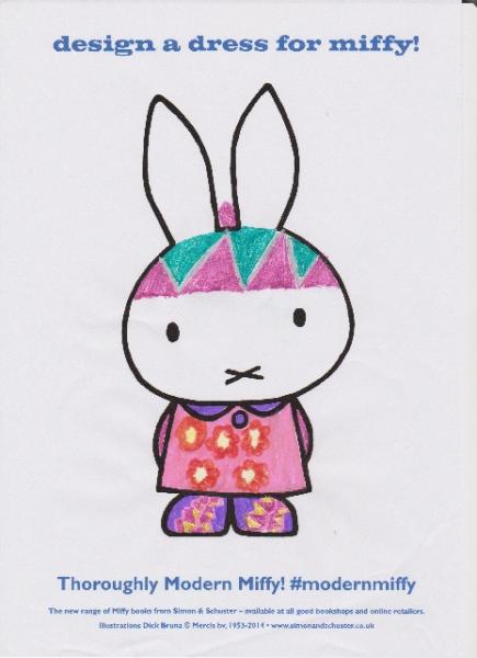 Design a dress for Miffy and win a fabulous Miffy lamp worth £160.