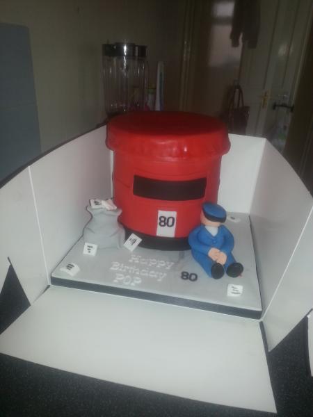 help me make this post box cake