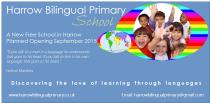 Information about a new bilingual primary school in Harrow, North West London
