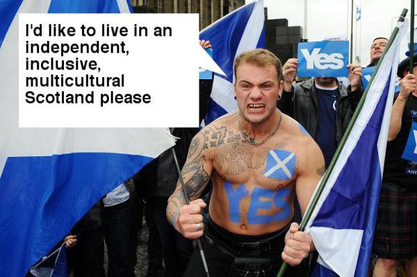 to wonder why the SNP aren't getting the same bashing that UKIP are?