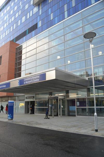 Main entrance opens at The Royal London Hospital