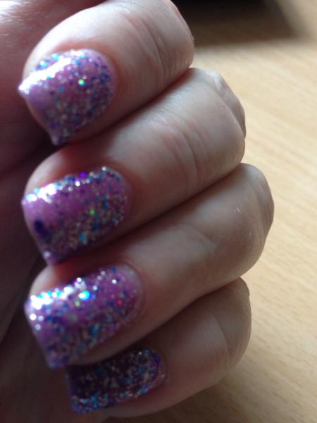 To wear glittery nail polish at my age?