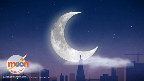 Children's bedtime animation, Moon Man Dan
