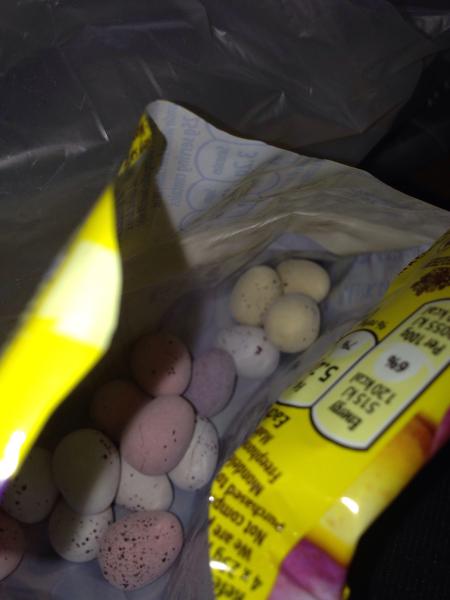 To think pale purple mini eggs taste different to all the others