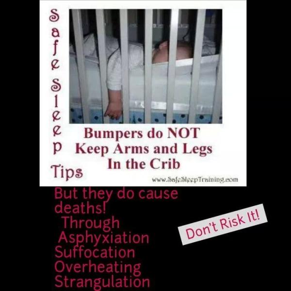to think that 'banning' cot bumpers is a bit OTT
