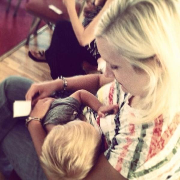 Extended breastfeeding selfie