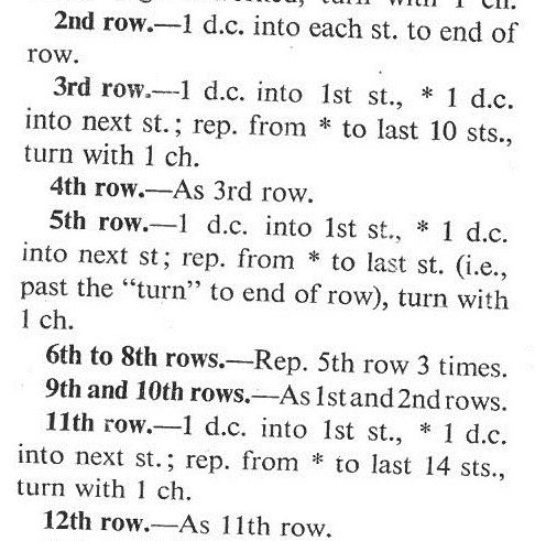 Anyone good at reading 1950s crochet patterns?