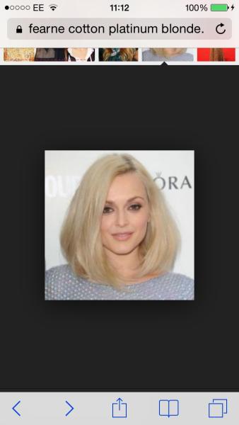 Platinum blonde shall I?