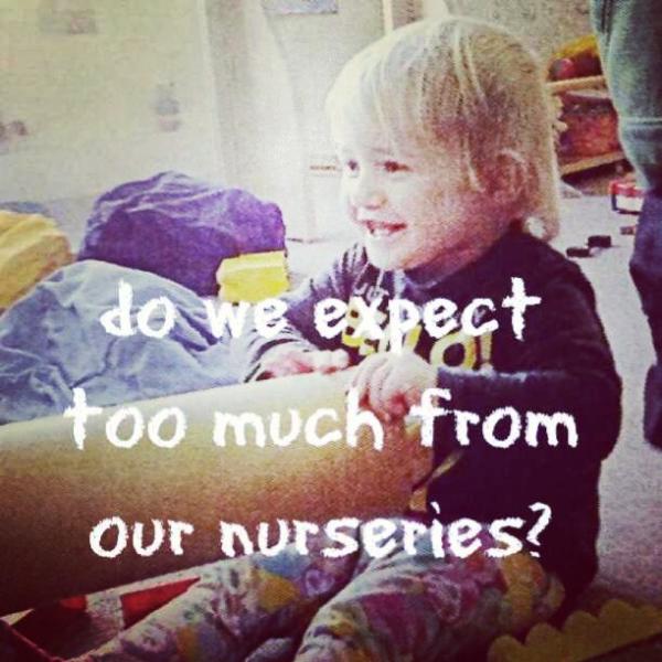 Do we expect too much of our nurseries and pre-schools?