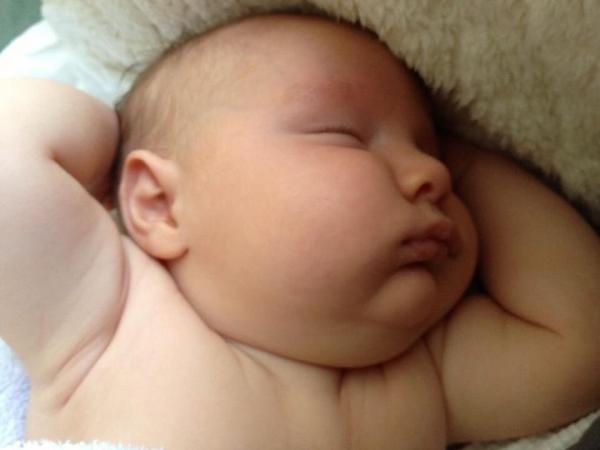 To be annoyed someone called my baby fat?