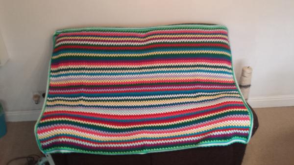 attic24 granny stripe blanket