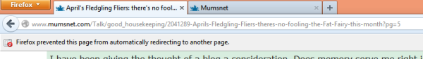 Mn thread keeps trying to redirect me?