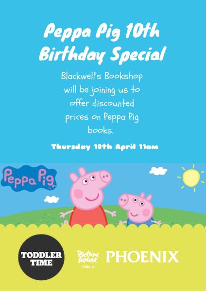 Discounted Peppa Pig books at The Phoenix Picturehouse