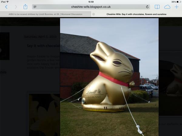 AIBU to be scared shitless by Lindt Bunnies, at 28.