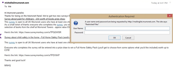 Hey Tech - weird thing on emails from MN