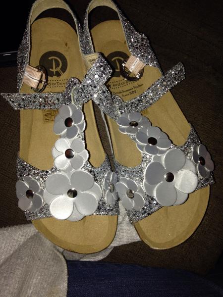 Sparkly silver sandals - opinions please!!