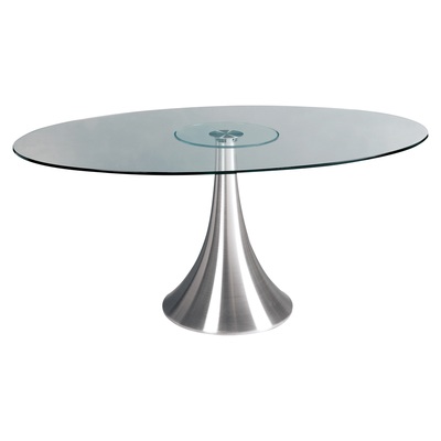 What sort of dining table with a white gloss kitchen?