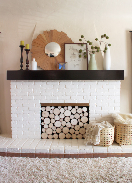 What should I do with ugly fireplace?