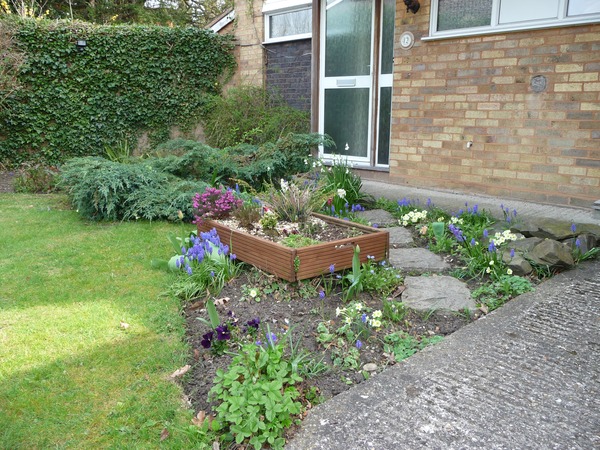 To tell post lady to stop walking across my lawn and flower bed.