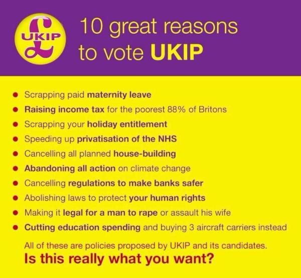 to ask -what is the problem with UKIP