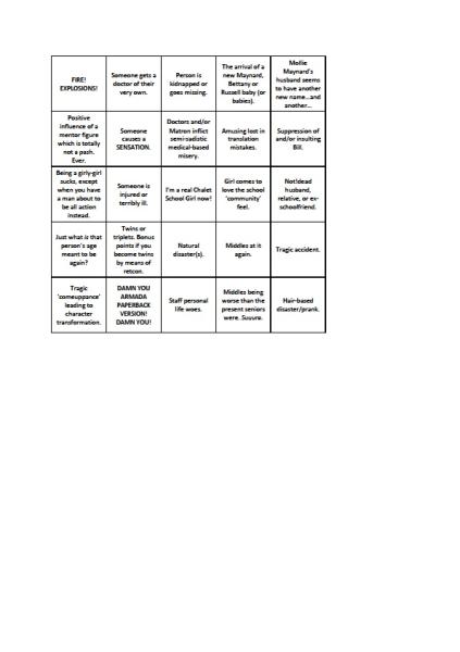 To think we are all ready to remove to Inter V at the Chalet School.
